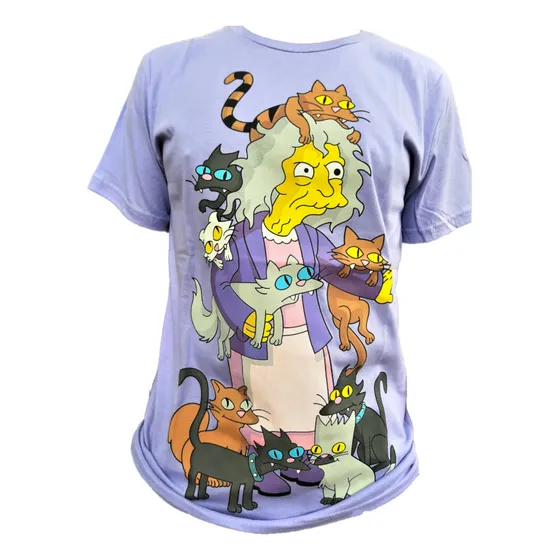 Remera  La Loca De Los Gatos  Los Simpsons