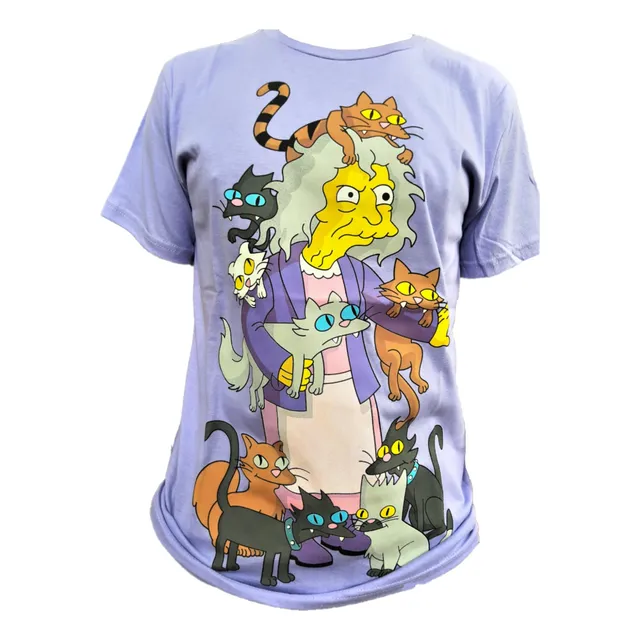 Remera  La Loca De Los Gatos  Los Simpsons