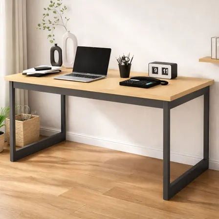 Mesa Escritório Mb Industrial 150x60cm Madeira E Metal