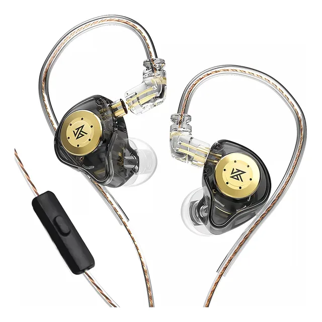 Auriculares In-ear Kz Edx Pro Gamer Con Micrófono Negro