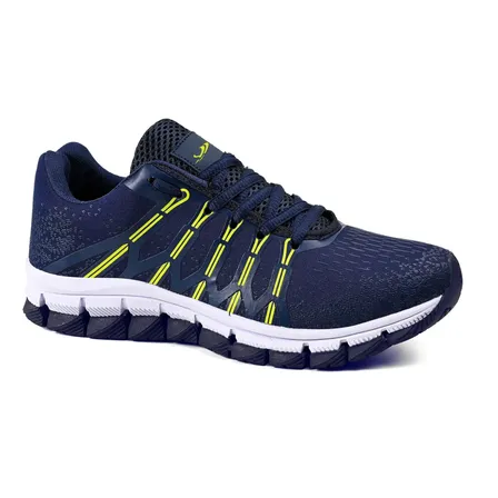 Tênis Masculino Olymp Olimp Space Caminhada Barato Promoção Marinho/verde 41