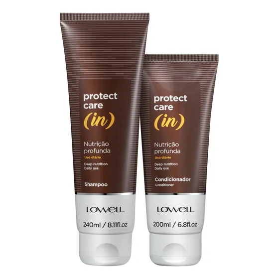 Lowell Protect Care In Shampoo Cond Brilho Nutrição Profunda