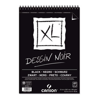 Canson Cuaderno Dessin Noir Negro Block Dibujo A4 21x29.7 Canson Cuaderno Dessin Noir Negro Block Dibujo A4 21x29.7