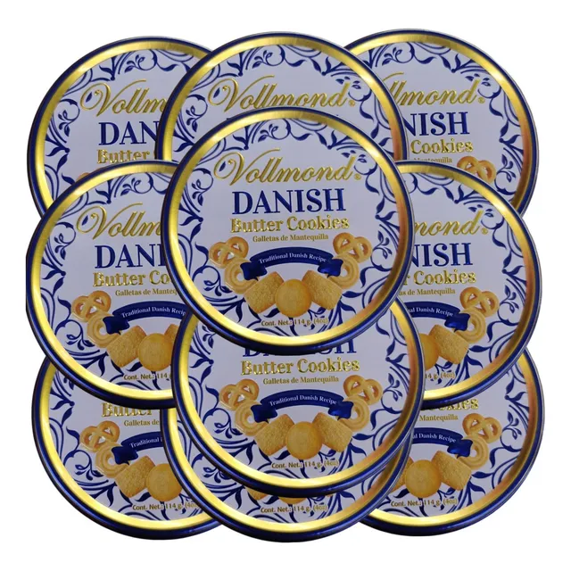 Galleta Mantequilla Danesa 24 Estuche De 114g Metal Surtido