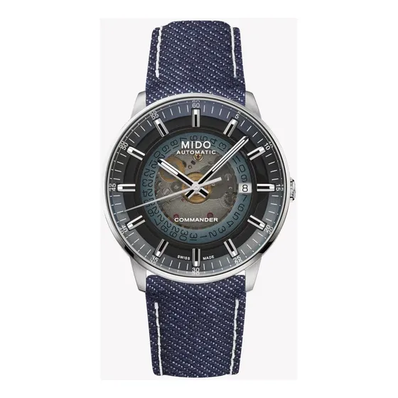 Correa Para Reloj Mido Commander Gradient Jean 21mm Nueva