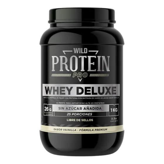 Proteína en polvo Whey Deluxe, sabor Vainilla 1kg