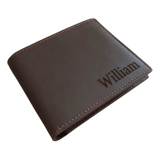 Cartera De Cuero Genuino Grabada Bloqueo Rfid Personalizada Cartera De Cuero Genuino Grabada Bloqueo Rfid Personalizada