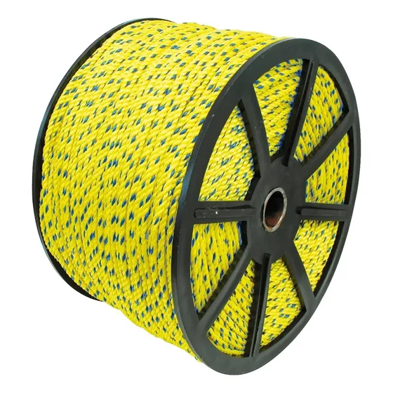 Cuerda Soga Sinerco Polipropileno 6mm 1/4 Rollo 22kg Color Amarillo