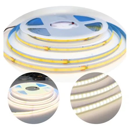10m Fita Led Cob 288led/m Direta Energia Para Perfi Cor da luz Branco-neutro Tensão de operação