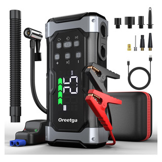 BaterĂa De Coche Jump Starter Oreetga 6000a Con Inflador De BaterĂa De Coche Jump Starter Oreetga 6000a Con Inflador De