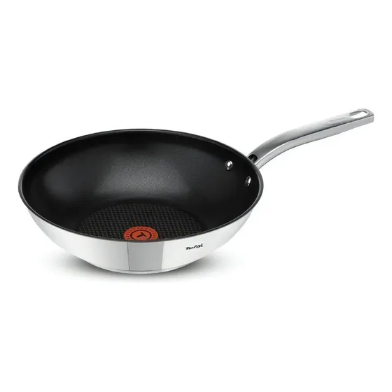 Wokpan Tefal Intuition Acero Inoxidable 28cm Color Gris