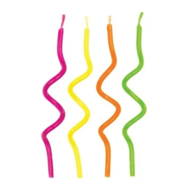 Velas Para Cumpleaños Party Candles Forma Espiral
