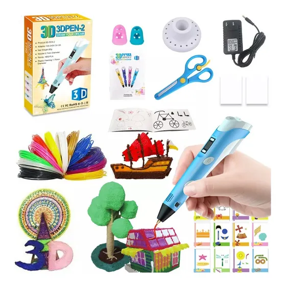 Kit De Pluma De Impresión 3d C/filamento Pla 12 Colores 3 M