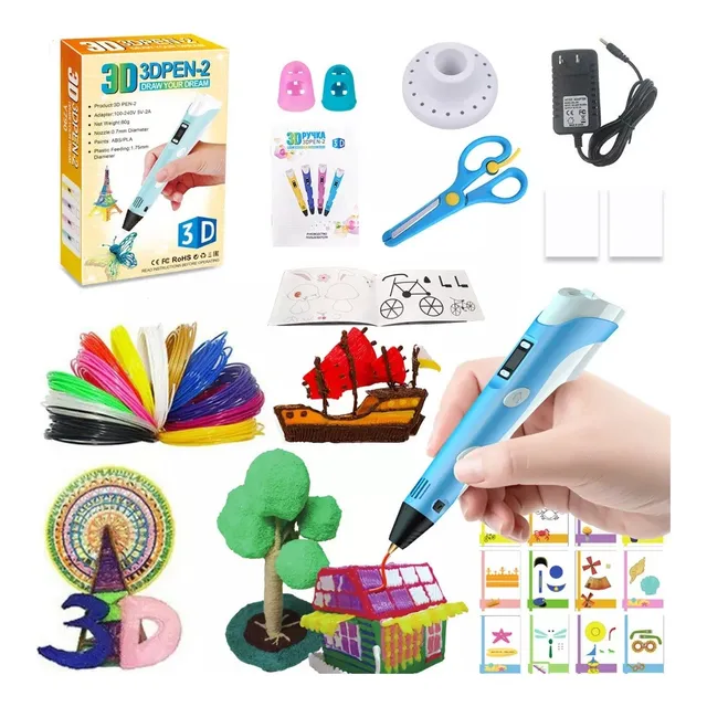 Kit De Pluma De Impresión 3d C/filamento Pla 12 Colores 3 M