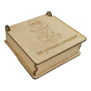 Caja Alhajero Recuerdo Fiesta 10pz 9x9x3cm Caja Alhajero Recuerdo Fiesta 10pz 9x9x3cm