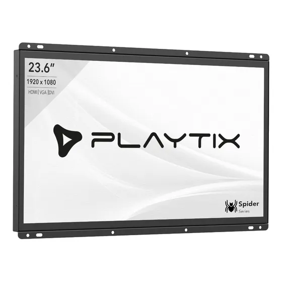 Monitor Touch Screen 23.6 Open Frame Capacitivo Multitoque Cor Preto 127/220V