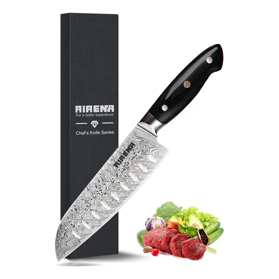 Cuchillo De Airena Santoku - Cuchillo De Cocina De Estilo Ja