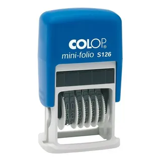 Carimbo Numerador Auto-tintado Colop S 126 6 DĂgitos Carimbo Numerador Auto-tintado Colop S 126 6 DĂgitos