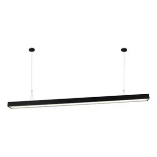 Pendente Integrado Led 48w Preto Retangular Luz 4000k 6500k Pendente Integrado Led 48w Preto Retangular Luz 4000k 6500k