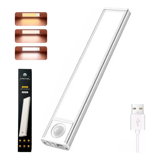 Lámpara Sensor Luz Led Gabinete Closet Sensor De Movimiento