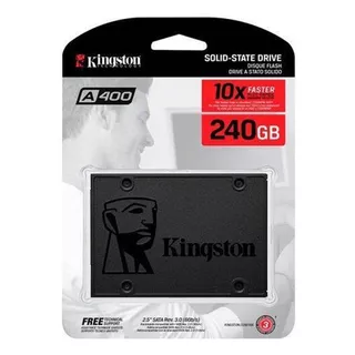 Ssd Kingston 240 Gb Cor Preto Sa400 240g Ssd Kingston 240 Gb Cor Preto Sa400 240g