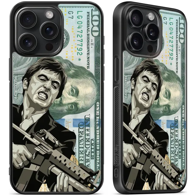 Funda Tony Montana Caracortada Scarface Dolar 100 Dolares Negro Iphone 7