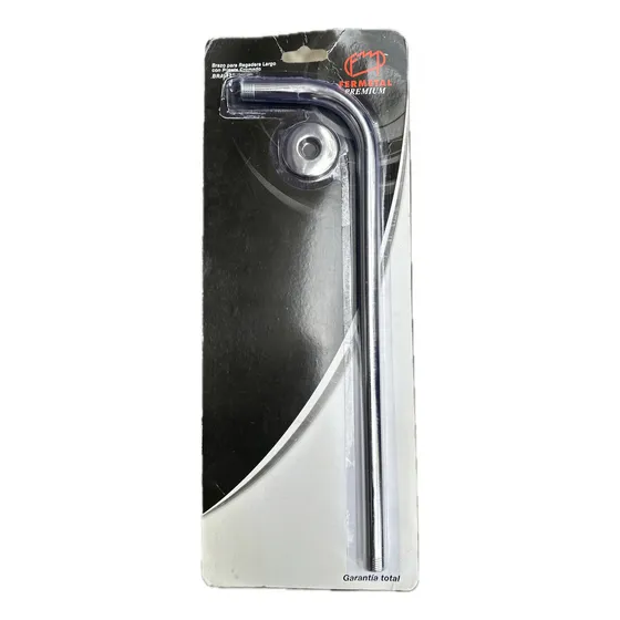 Tubo Brazo Para Regadera Largo Con Rosera Cromado Fermetal