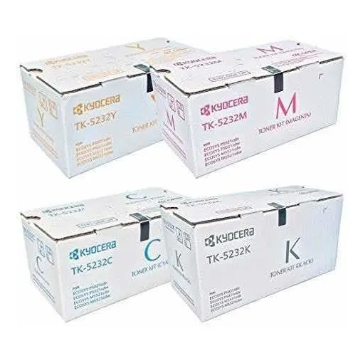 Juego De 4 Cartuchos Tk-5232 Para Kyocera M5521cdn