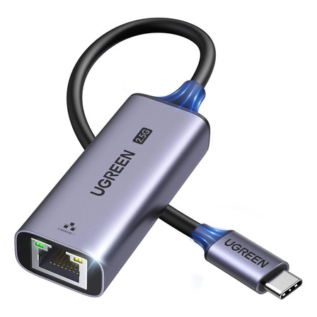 Adaptador Usb C P/rj45 2.5gbps Sup iPad Pro Preto Ugreen Adaptador Usb C P/rj45 2.5gbps Sup iPad Pro Preto Ugreen