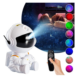Lámpara Proyectora De Estrellas/galaxia C/diseño Astronauta Lámpara Proyectora De Estrellas/galaxia C/diseño Astronauta