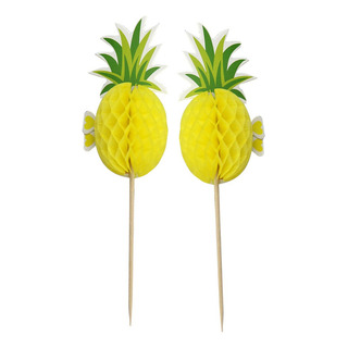 Paquete De 10 Adornos De Piña Para Magdalenas Para Decoració Paquete De 10 Adornos De Piña Para Magdalenas Para Decoració