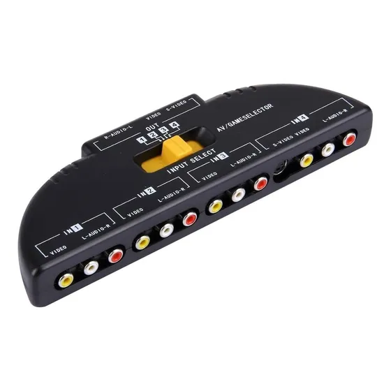 Multisuiche 4 Entradas X 1 Salida Rca Audio Y Video Usa176