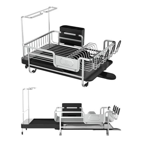 Secaplatos Escurridor Cubiertos Aluminio Inox Extensible