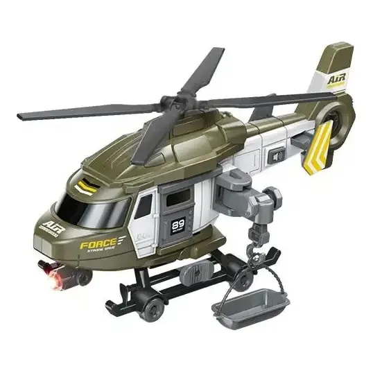 Helicóptero Militar De Juguete Con Luces Y Sonido