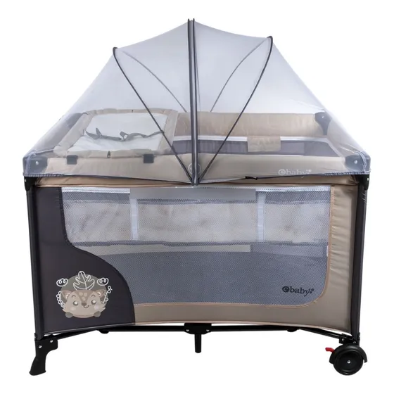 Cuna Corral Ebaby Con Cambiador Happy Dream Beige