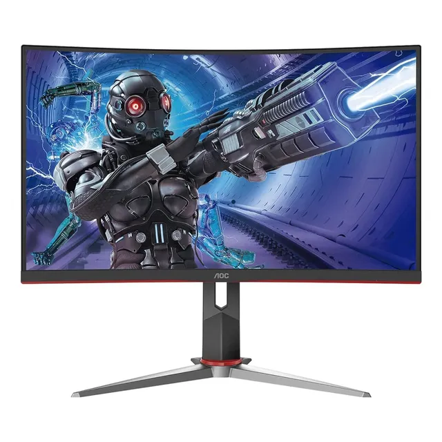 Aoc Monitor Curvo 27 Gaming W-led Va, Resolución 1920 X 1080p 165hz, Con Entradas De Video Vga/hdmi/displayport Bisel Ultra Delgado. Soporta Vesa 46171612