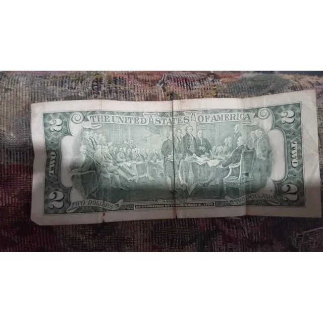 Billete De Dos Dólares Antigua De Año 1776