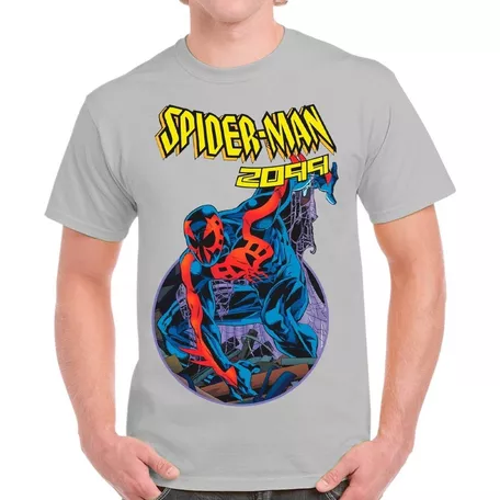 Playera Spiderman 2099 Comic Marvel 90s Vintage Gris