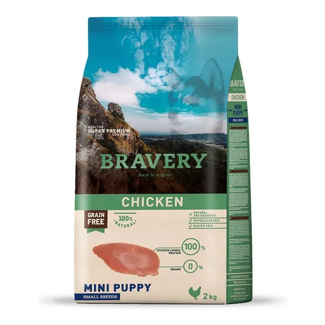 Bravery Pollo Canino Mini Puppy Small Breeds 2 Kg Pt