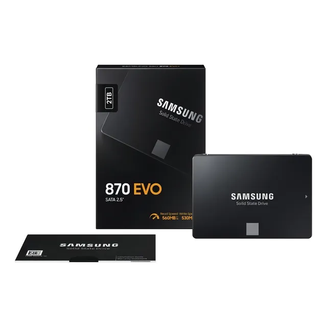 Disco Sólido Interno Samsung 870 Evo Mz-77e2t0 2tb Negro