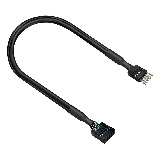Cabo Extensor Usb 9 Pinos Macho X 9 Pinos Fem 50cm Placa Mãe