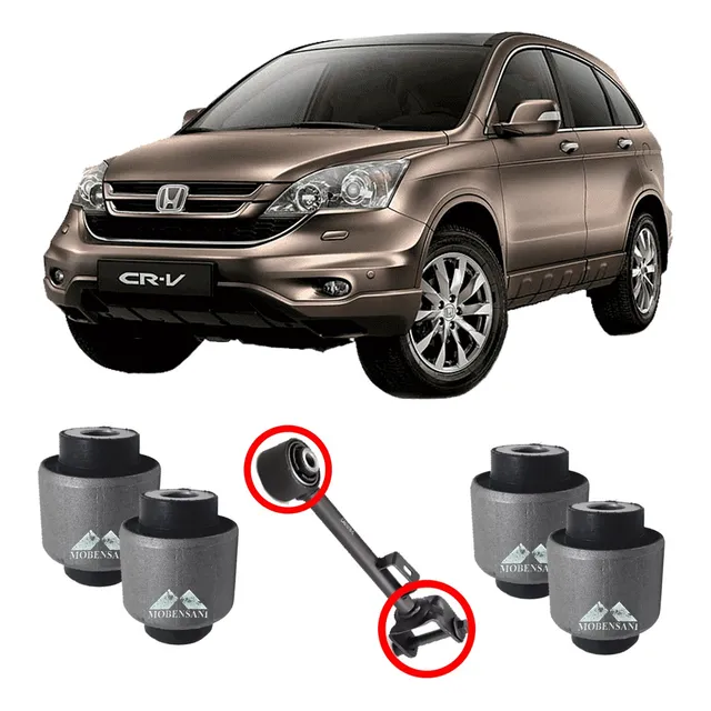 Kit 04 Buchas Braço Traseiro Honda Crv 2007 2008 À 2012