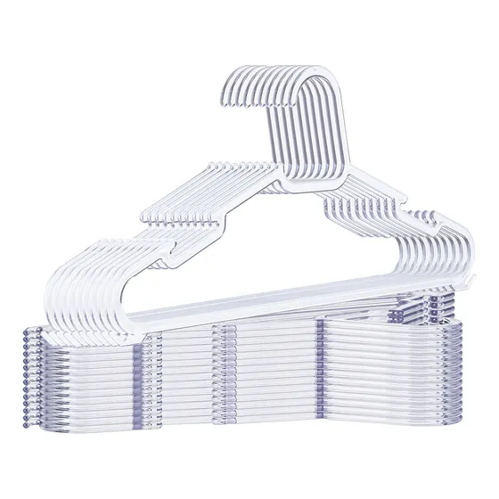Kit 50 Cabides De Acrilico Transparente Gm Godinho Móveis