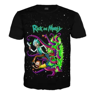 Rick y morty camiseta hotsell