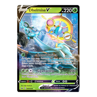 Carta Pokémon Dhelmise V Espada E Escudo Carta Pokémon Dhelmise V Espada E Escudo