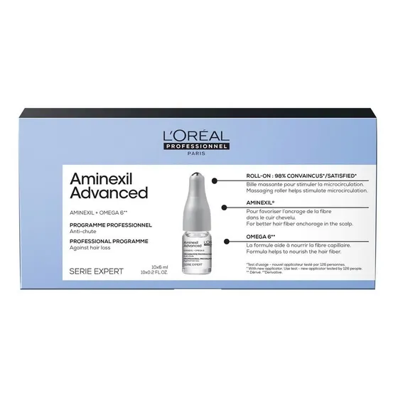 Ampolas L´Oréal Aminexil Advanced 10x6ml Omega 6