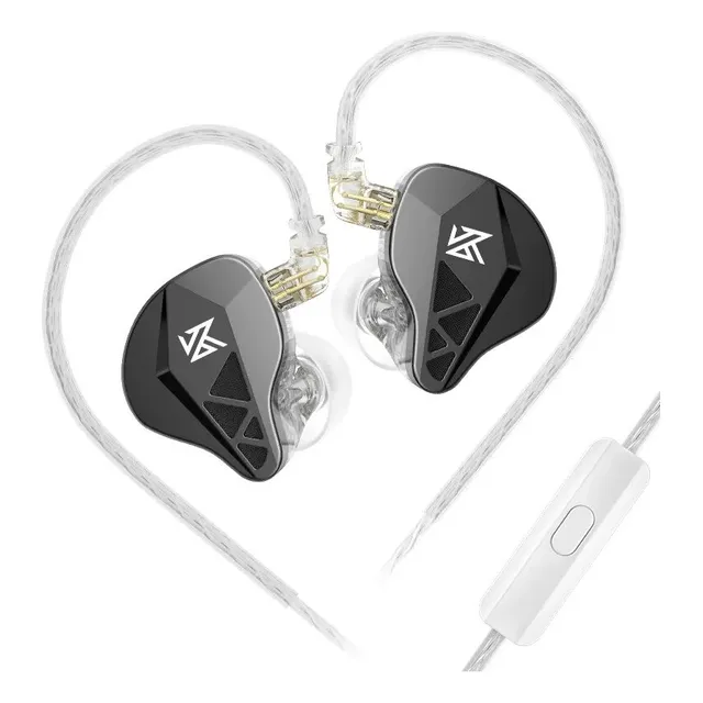 Audífonos Kz Edxs In-ear Color Negro Con Micrófono