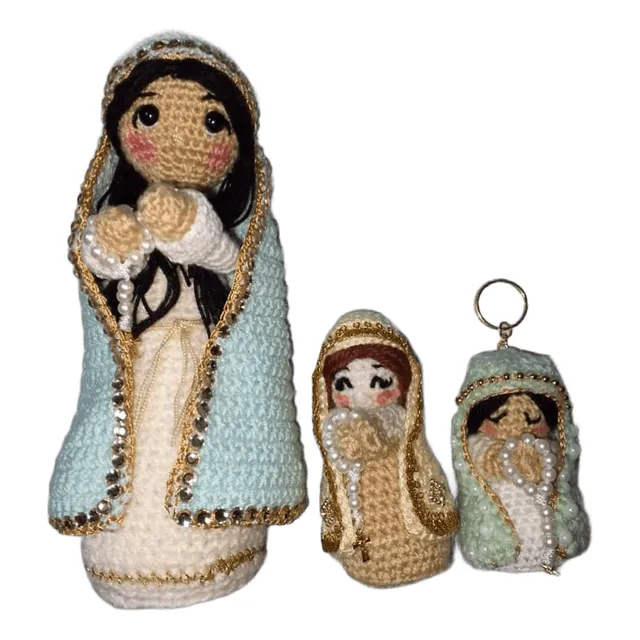 Virgen María Amigurumi Crochet Tejido