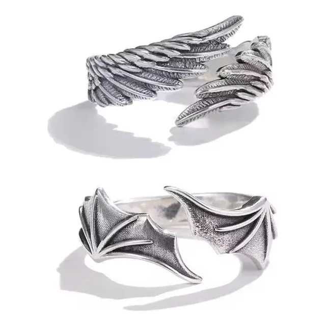 Anillos Ángel Y Demonio Para Compartir Ajustables