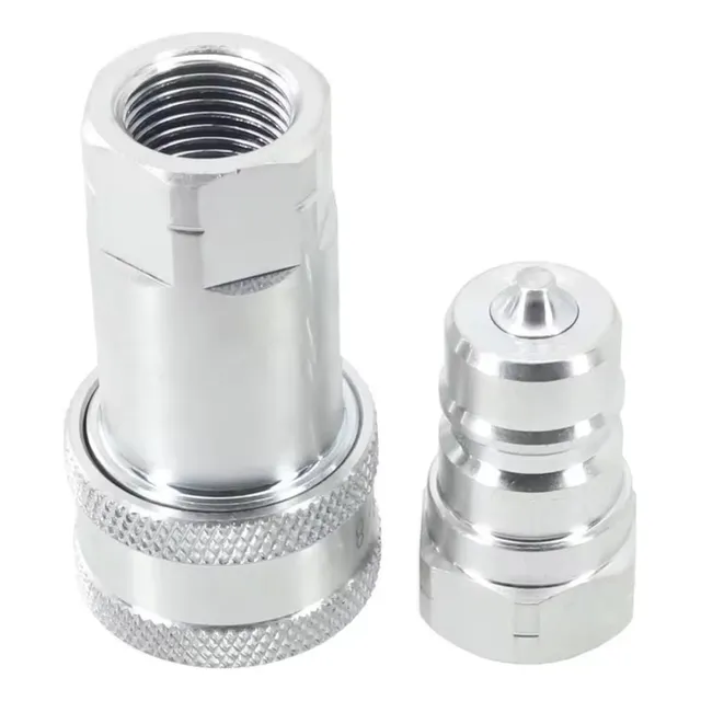 Cople Hidráulico 3/8 Npt Iso A Kit Acoplador Conexión Rápida